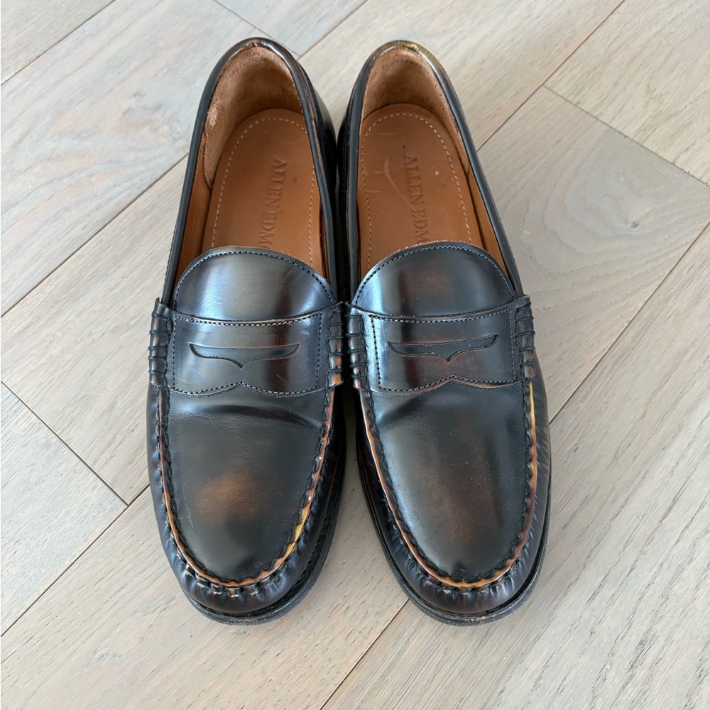 Allen Edmonds Newman Penny Loafers - Antique Bronze, 10D